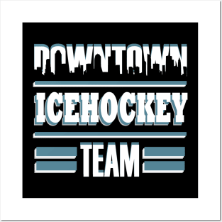Icehockey Team Sayings Body Check Puck Posters and Art
